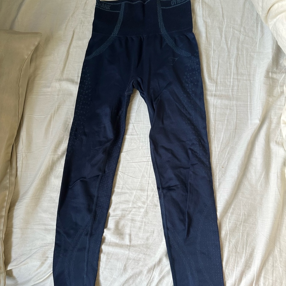 Dark Blue High-Waisted Leggings